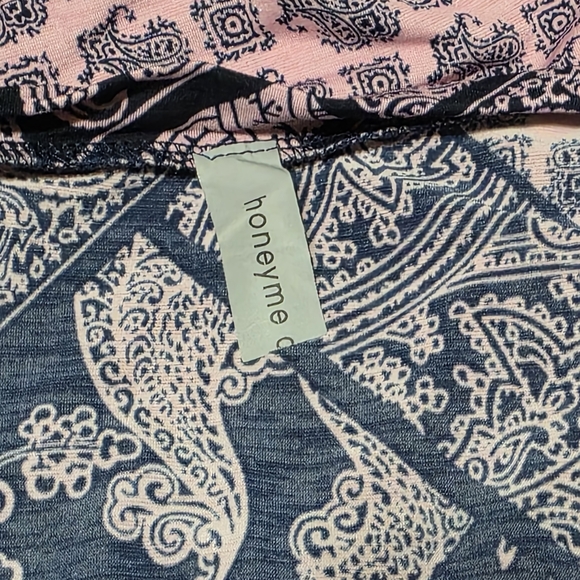 Honeyme Patchwork Tank Top - Black and Pink - Picture 2 of 2